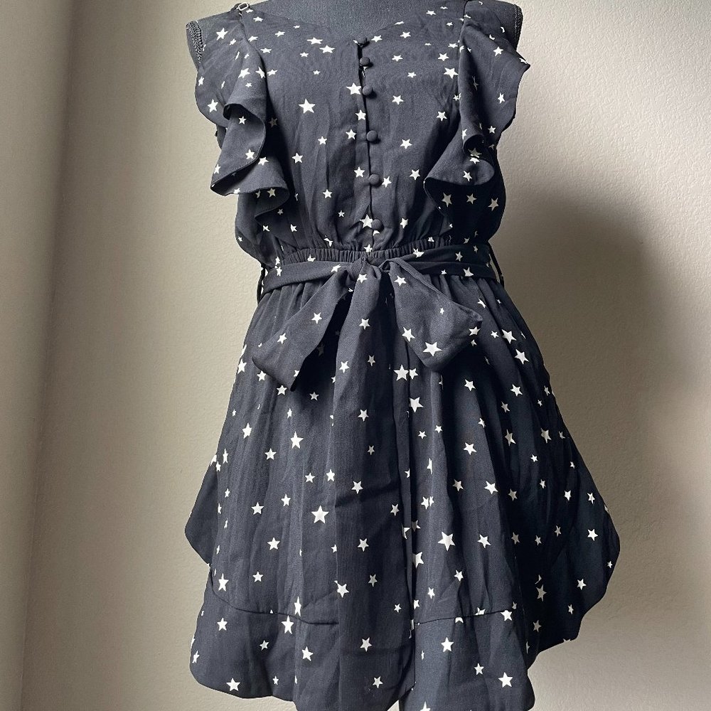 J.O.A. Star-Printed Romper